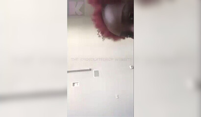 Phat bottom ebony strips down in her bath tub and shows us her wet pussy and tight asshole