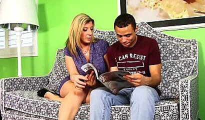Blonde sluts can't control themselves so they use guy and make him fill of their holes