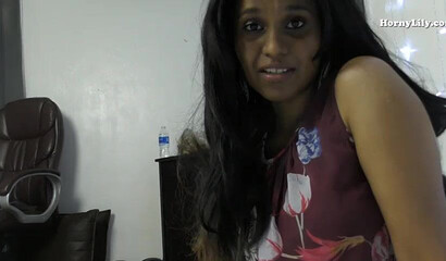 Nasty Indian mom takes of her clothes, shows her big ass and plays with her tight wet cunt