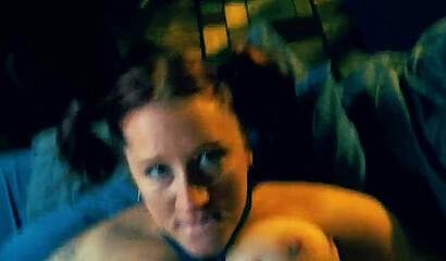 Fat ass amateur is nailed hard in her pussy before her face is covered by fountains of cum