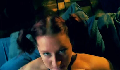 Fat ass amateur is nailed hard in her pussy before her face is covered by fountains of cum