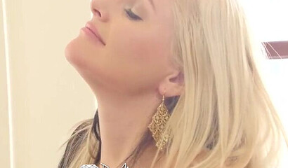 Beautiful blonde with insanely hot tits and an even bigger and juicier ass gets fucked