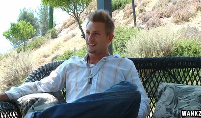 Blonde girl needs some cock so she sucks this dude off and then rides him hard as well