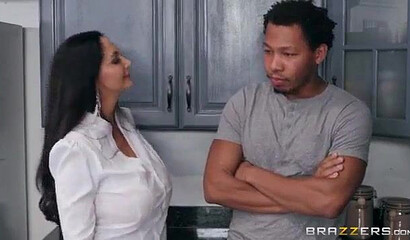 Mom with huge titties gets bent over and fucked by a hung dude who spanks her a lot