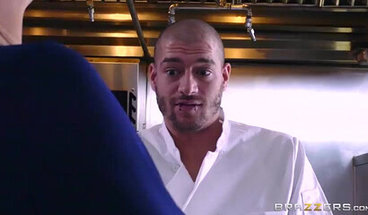 Impeccable MILF with huge titties gets her fat ass out for a hung dude and gets fucked