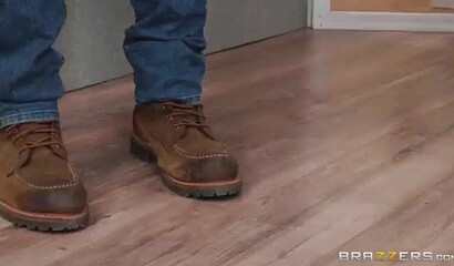 Cutie with a wet pussy gets her fat ass cheeks clapped by a horny hung muscular stud