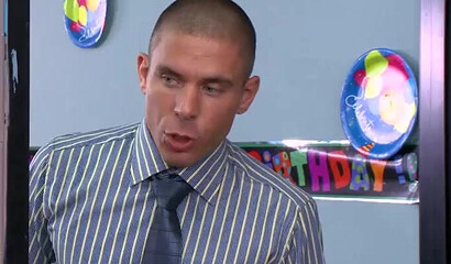 Lass with massive tits and an even larger ass gets pounded in the office by coworker