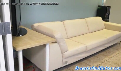 MILF with huge titties ends up riding a huge cock after sucking on it to lube it up