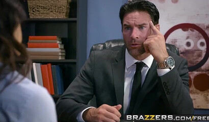 Babe with huge titties gets her big fat ass pounded hard at work by a horny hung dude