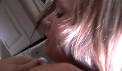 Mom helps her son to relax POV