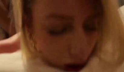 Skinny blonde babe gets fucked by BBC