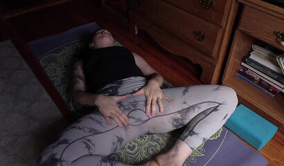 POV mom fuck after the yoga exercise