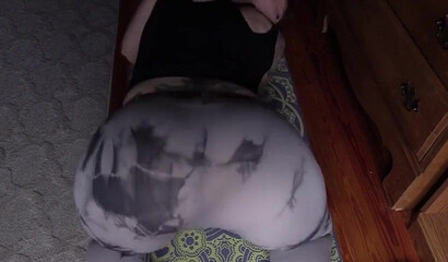 POV mom fuck after the yoga exercise