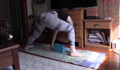 POV mom fuck after the yoga exercise