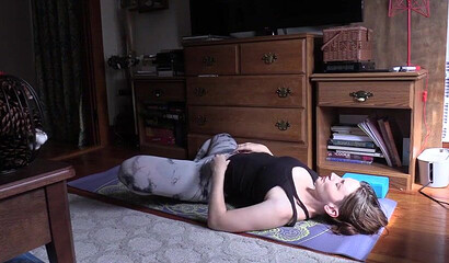 POV mom fuck after the yoga exercise