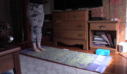 POV mom fuck after the yoga exercise