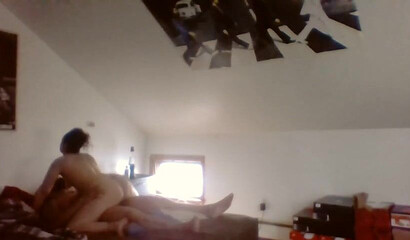 Chubby brunette MILF cheats on weekends