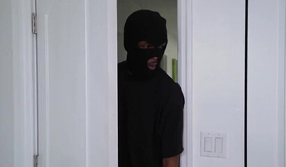 Dude with big black cock fucking adorable Latina
