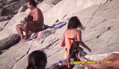 Spying on incredible MIFLs with big tits