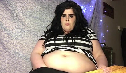 Brunette fat slut teasing you with those curves