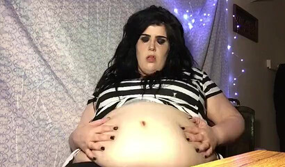 Brunette fat slut teasing you with those curves