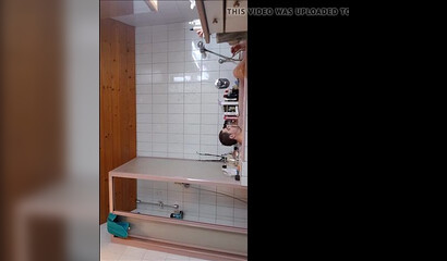 Adorable bathroom fuck with amateur blonde slut