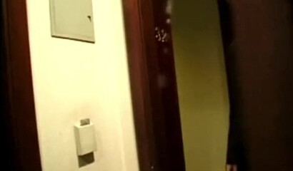 Brunette hooker does what she does best in a hotel room