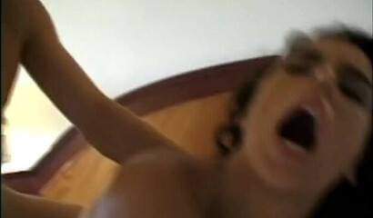 Brunette hooker does what she does best in a hotel room