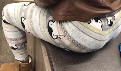 Spying on bootylicious mom at the shoe store