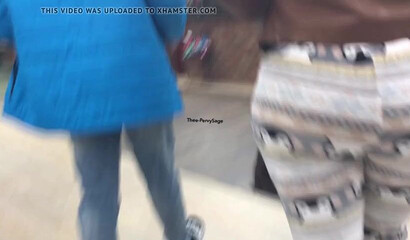 Spying on bootylicious mom at the shoe store