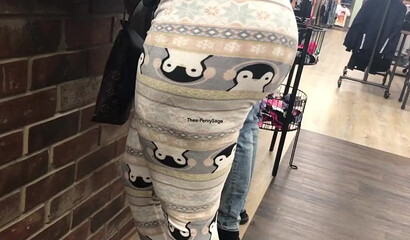 Spying on bootylicious mom at the shoe store