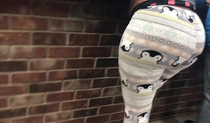 Spying on bootylicious mom at the shoe store