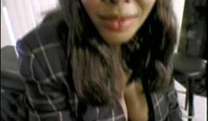 Amateur choco girl with big tits feels cum on her face