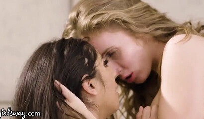 Lesbian pussy licking sluts Lena Paul and Violet Myers