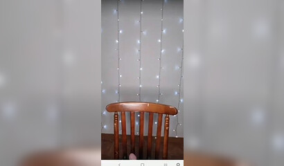 Big tits Latina pushes all her fingers in her cunt