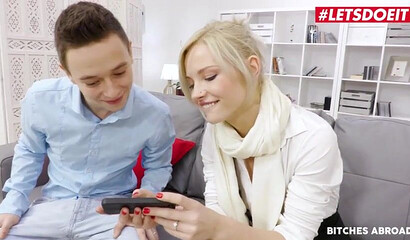 Hot Blonde Zazie Skymm Let Her Boss Ass Fuck Her