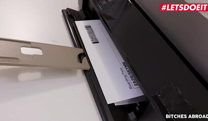 Hot Blonde Zazie Skymm Let Her Boss Ass Fuck Her