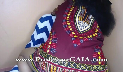 Curvy Ebony Milf Rides Her Dildo With Her Hairy Pussy