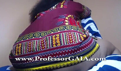 Curvy Ebony Milf Rides Her Dildo With Her Hairy Pussy