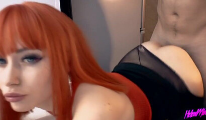 Beautiful Redhead Teen Let Her Stepbrother Fuck Her In Tights