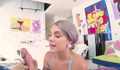 Gorgeous Gabbie Carter Got Her Shaved Pussy Pounded