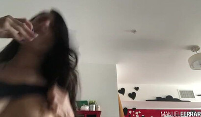 Stunning brunette Kissa Sins gets ass fucked by Manuel Ferrara