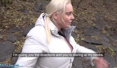 Blonde slut Jordan Pryce has sex with a stranger