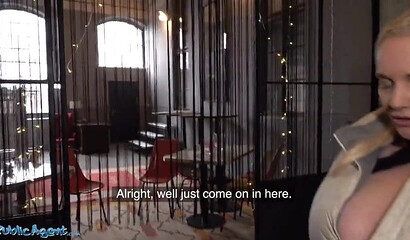 Blonde slut Jordan Pryce has sex with a stranger