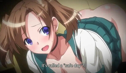 Uncensored Hentai porn featuring brunette stepsister with big tits