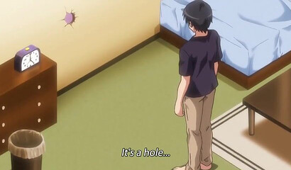 Uncensored Hentai porn featuring brunette stepsister with big tits