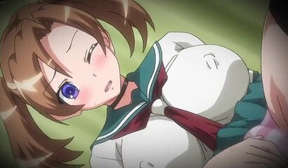 Uncensored Hentai porn featuring brunette stepsister with big tits