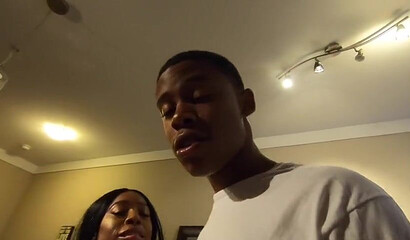 Ebony stud Lil D shoves his cock inside Ms London