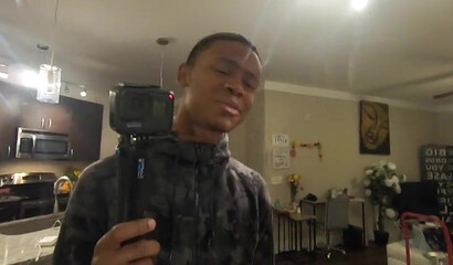 Ebony stud Lil D shoves his cock inside Ms London