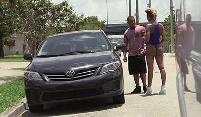 Inked-up slut Bella Bellz screwed hard in a bangbus